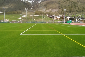 Rénovation d'un terrain de football Saas Fee